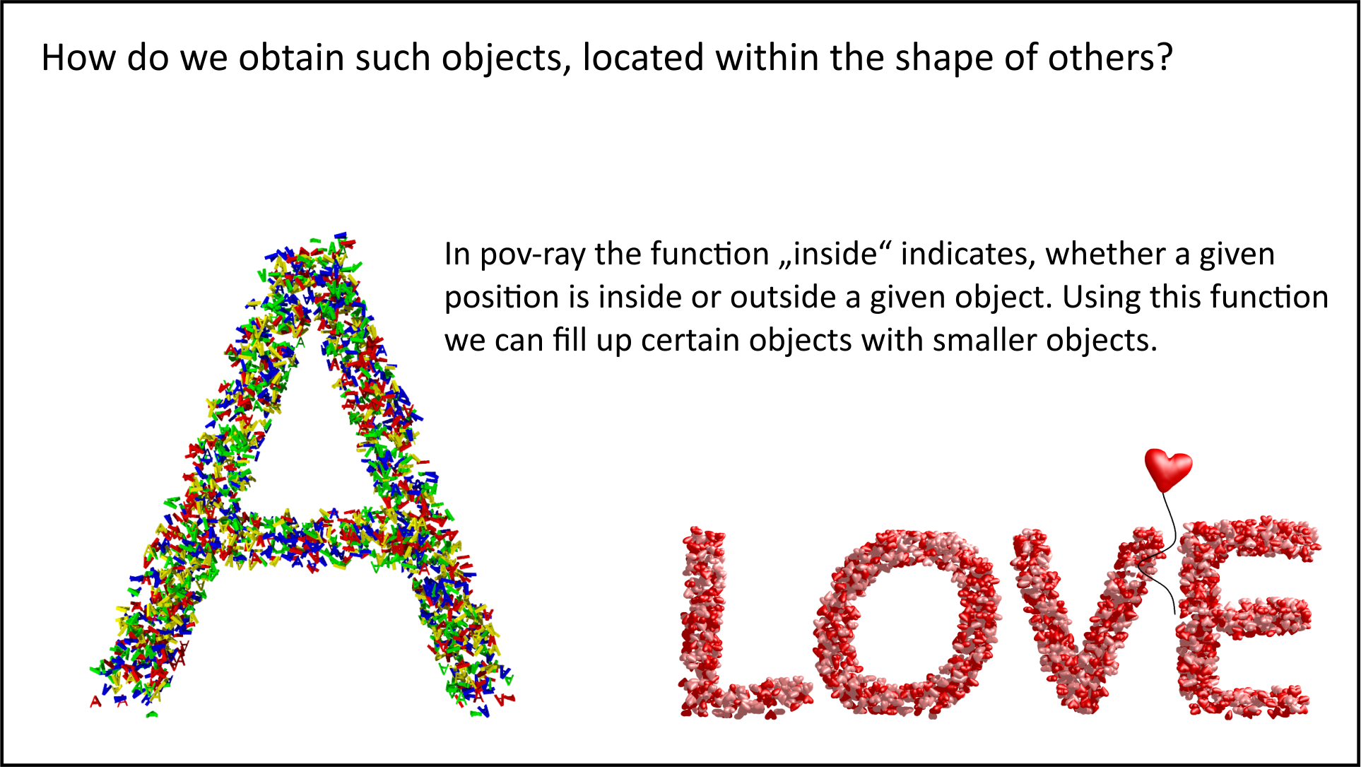 Interactions: position inside a given element