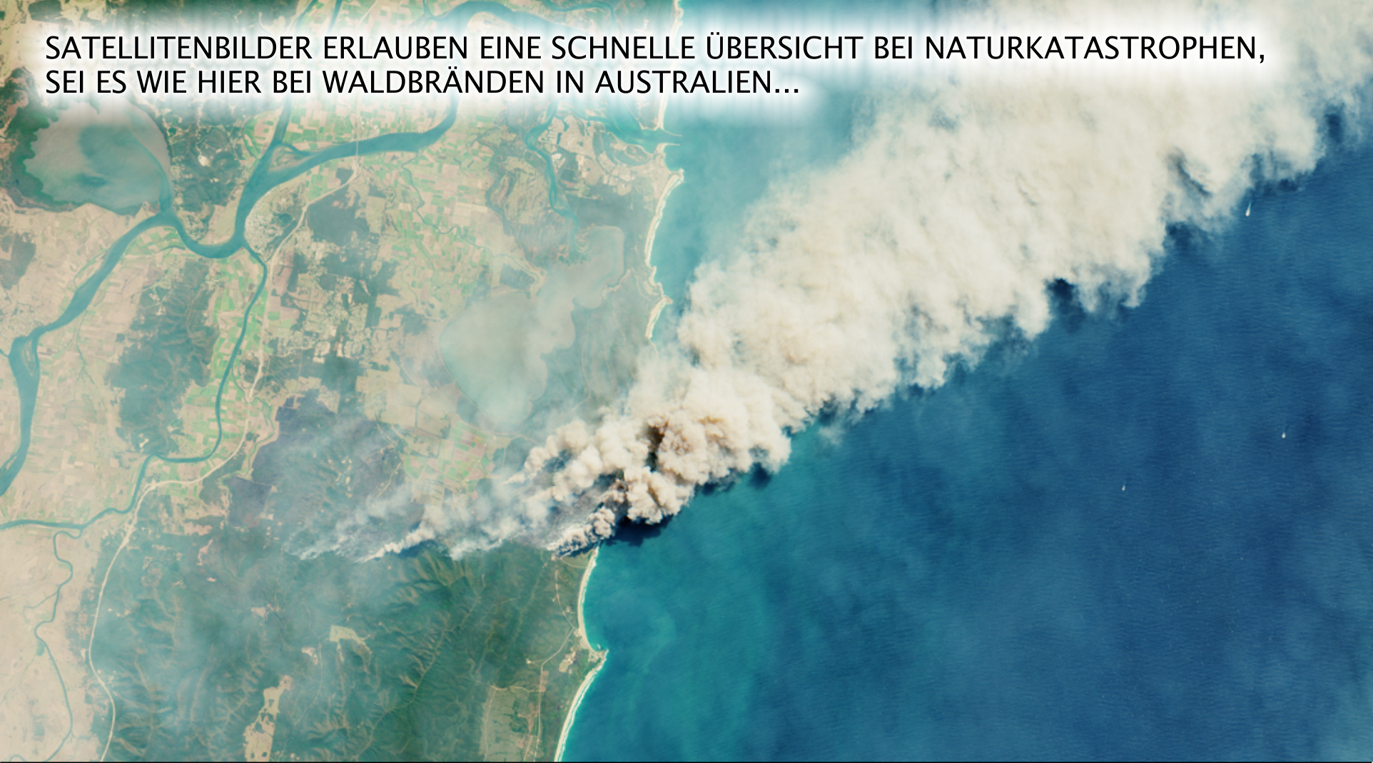 Satellitenbild: Waldbrand in Australien