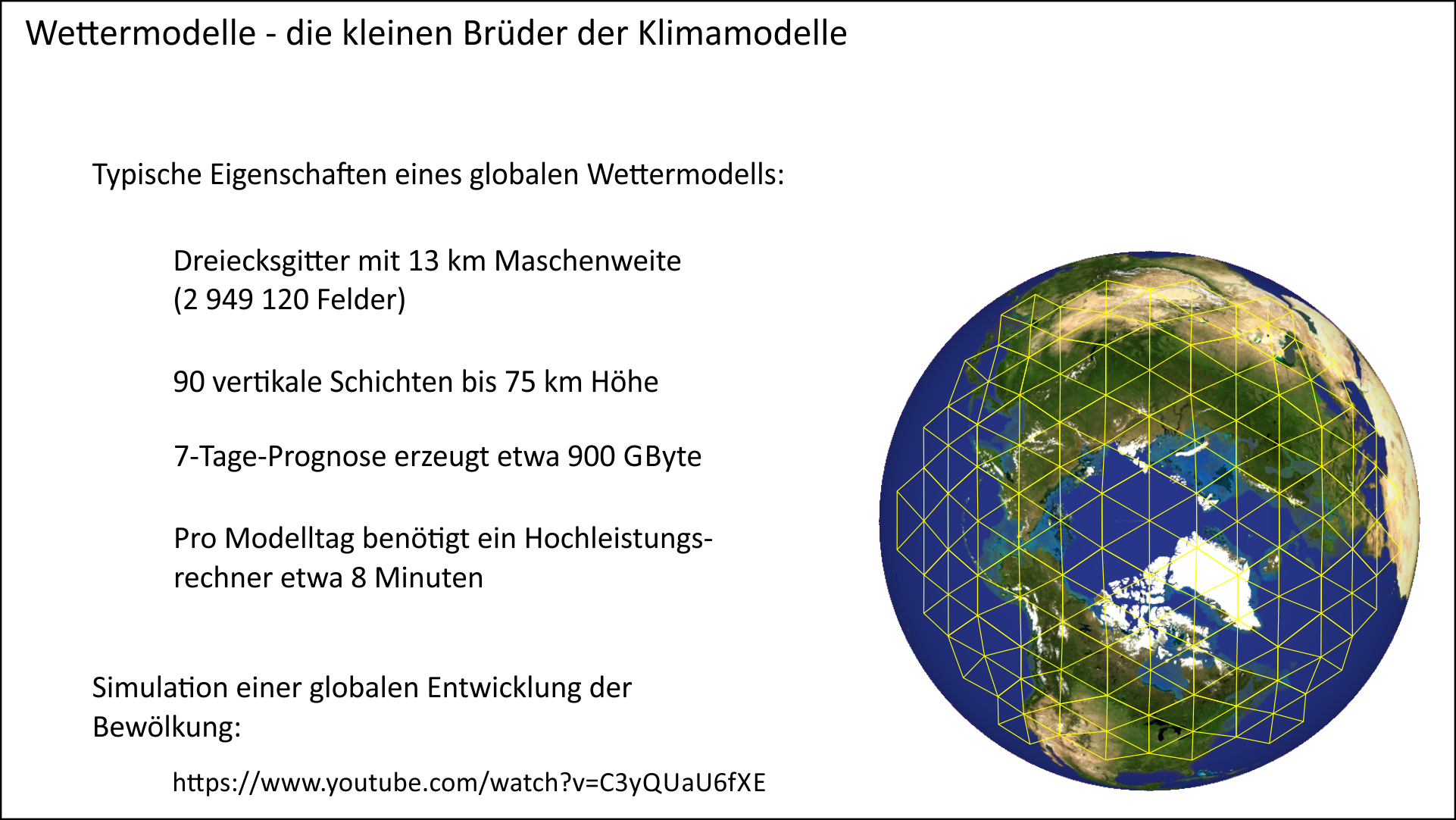 Eigenschaften von Wettermodellen